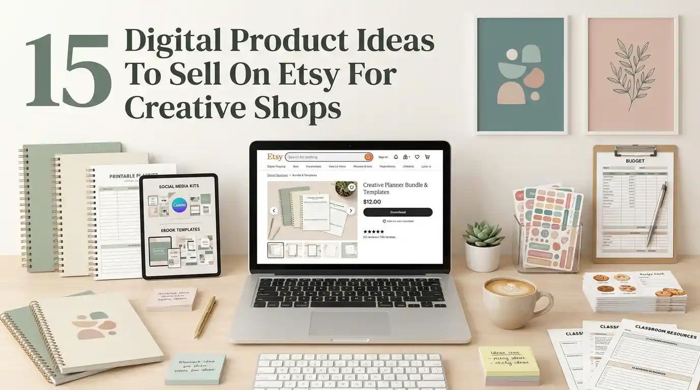 15 Digital Product Ideas To Sell On Etsy For Creative Shops