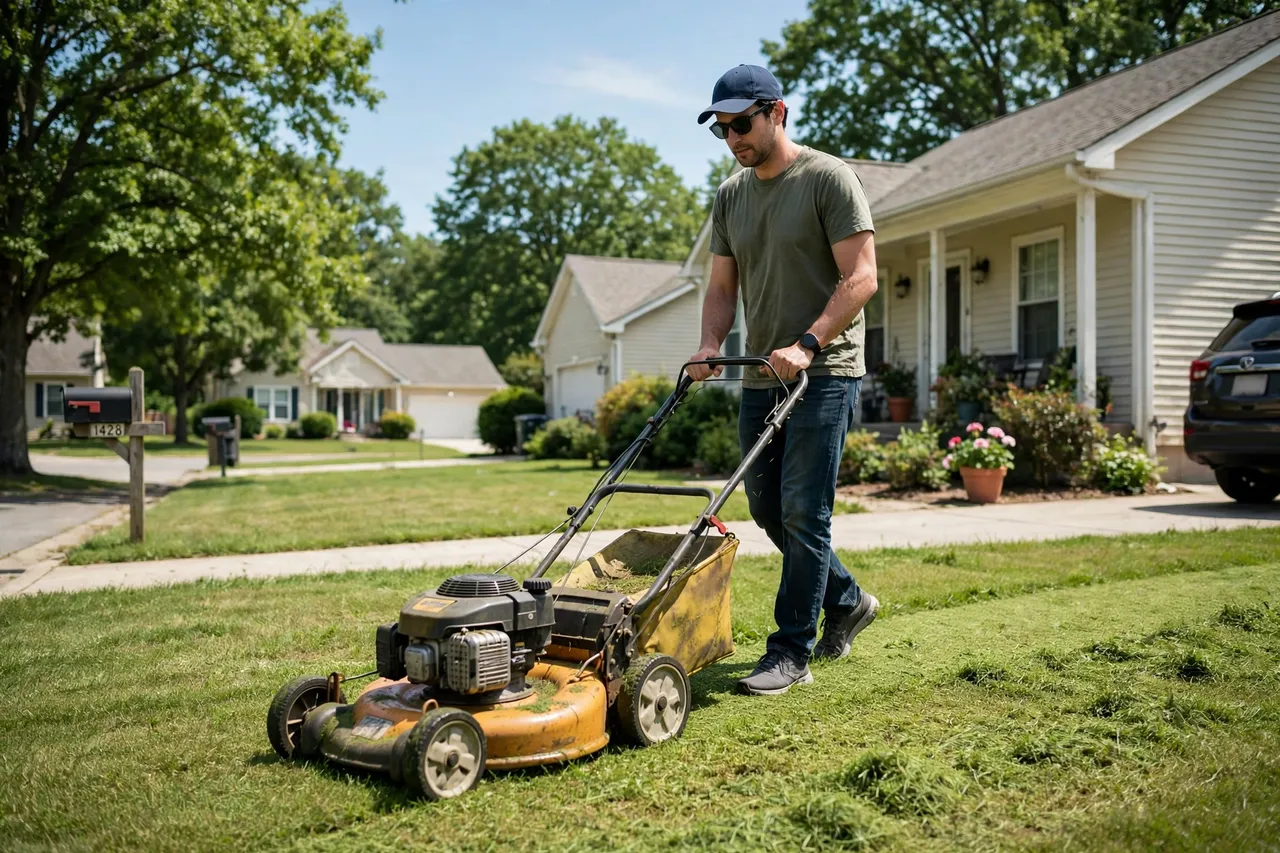 2. Lawn Care and Yard Work After School Drop-Off