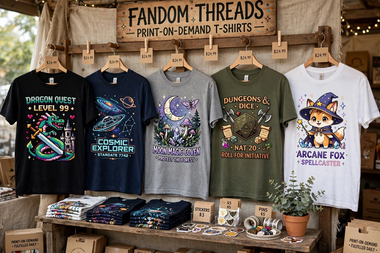 9. Print-on-Demand Designs for Fandoms
