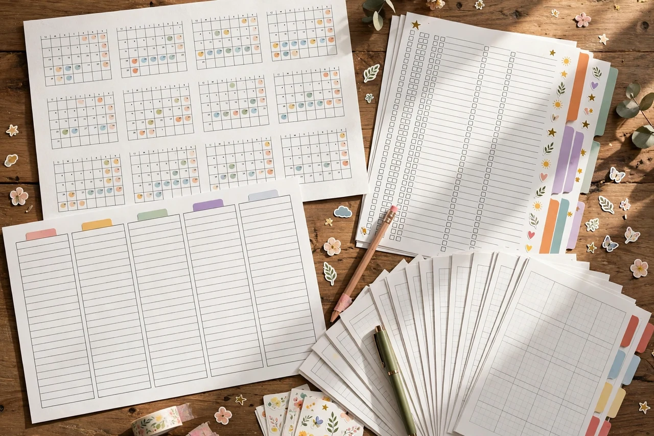 All-in-one homeschool year planner printable bundle