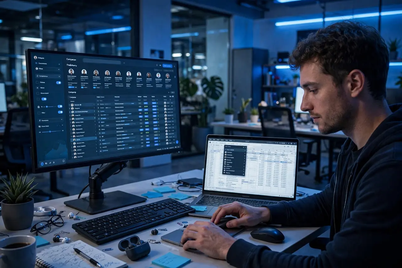 Apollo.io building targeted prospect lists for freelancers