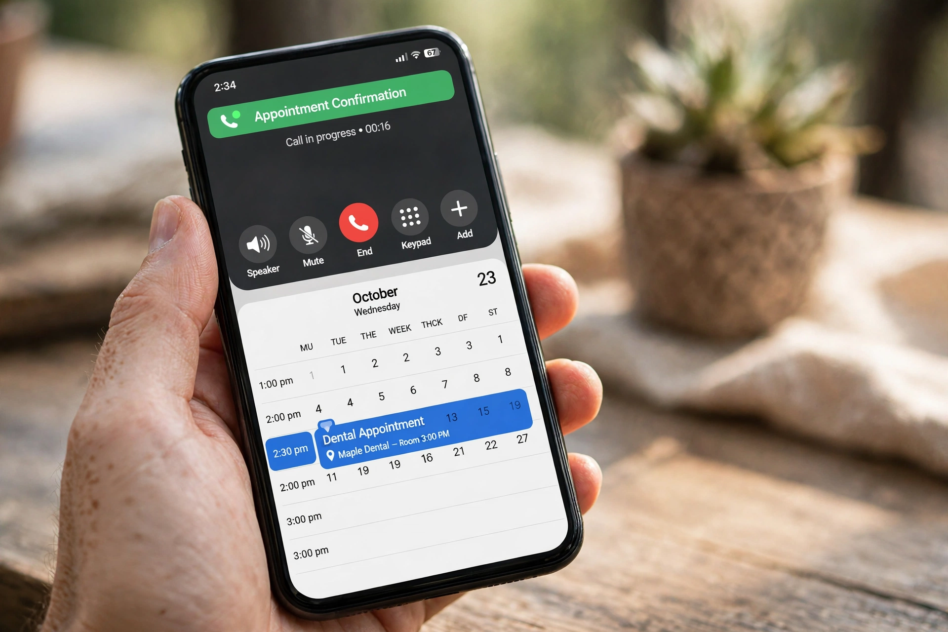 AI voice calls confirming dental appointments