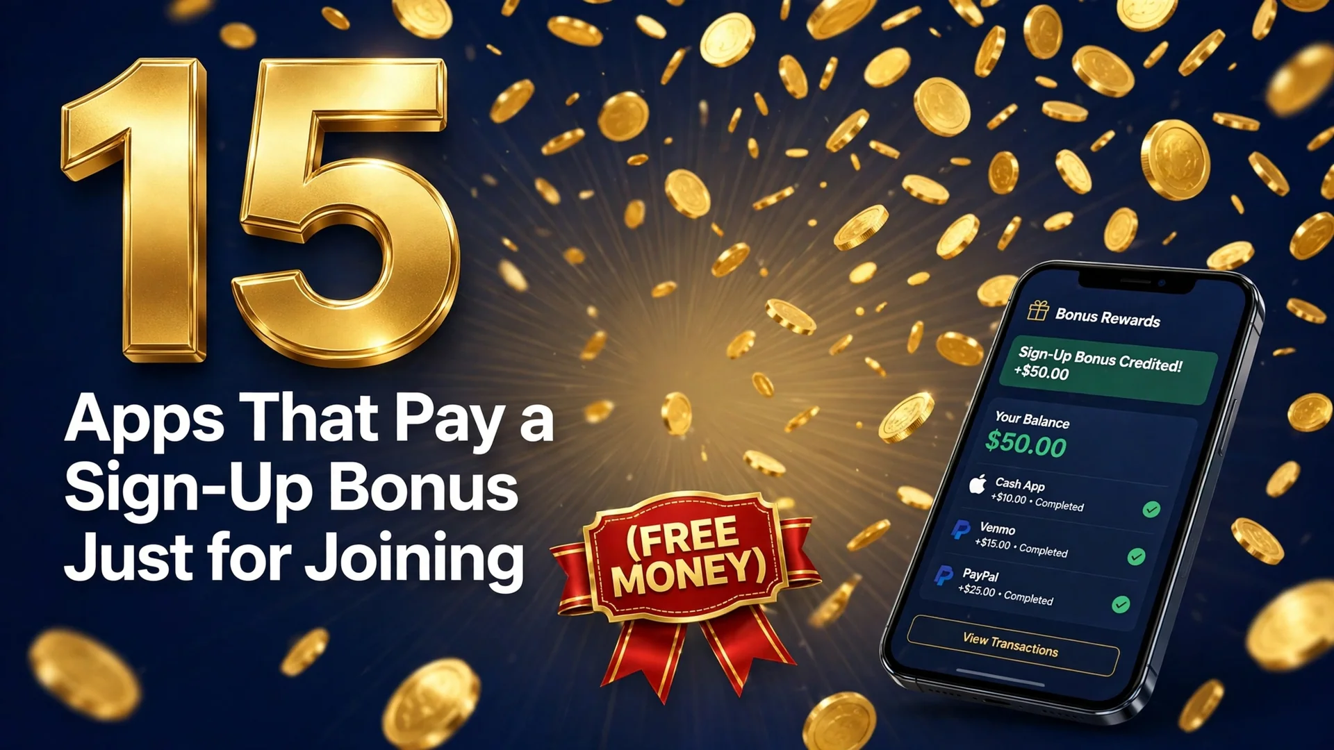 15 Apps That Pay a Sign-Up Bonus Just for Joining (Free Money)