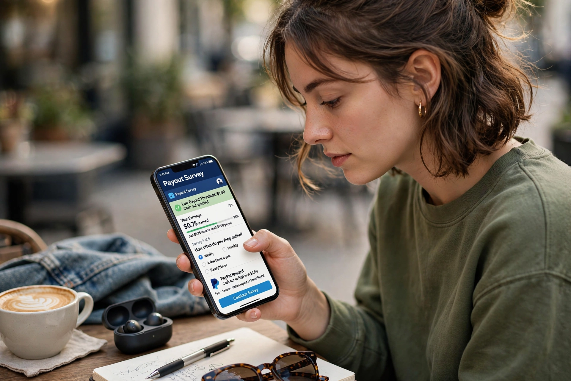 Attapoll app with $3 PayPal payout threshold