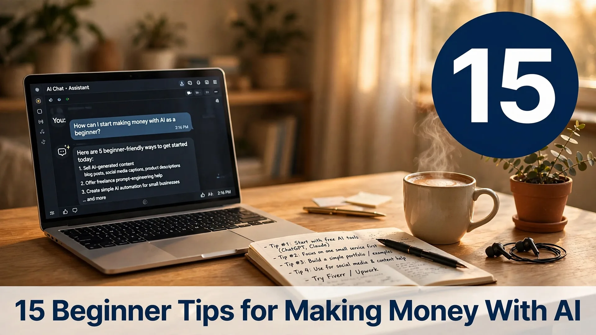 15 Beginner Tips for Making Money With AI