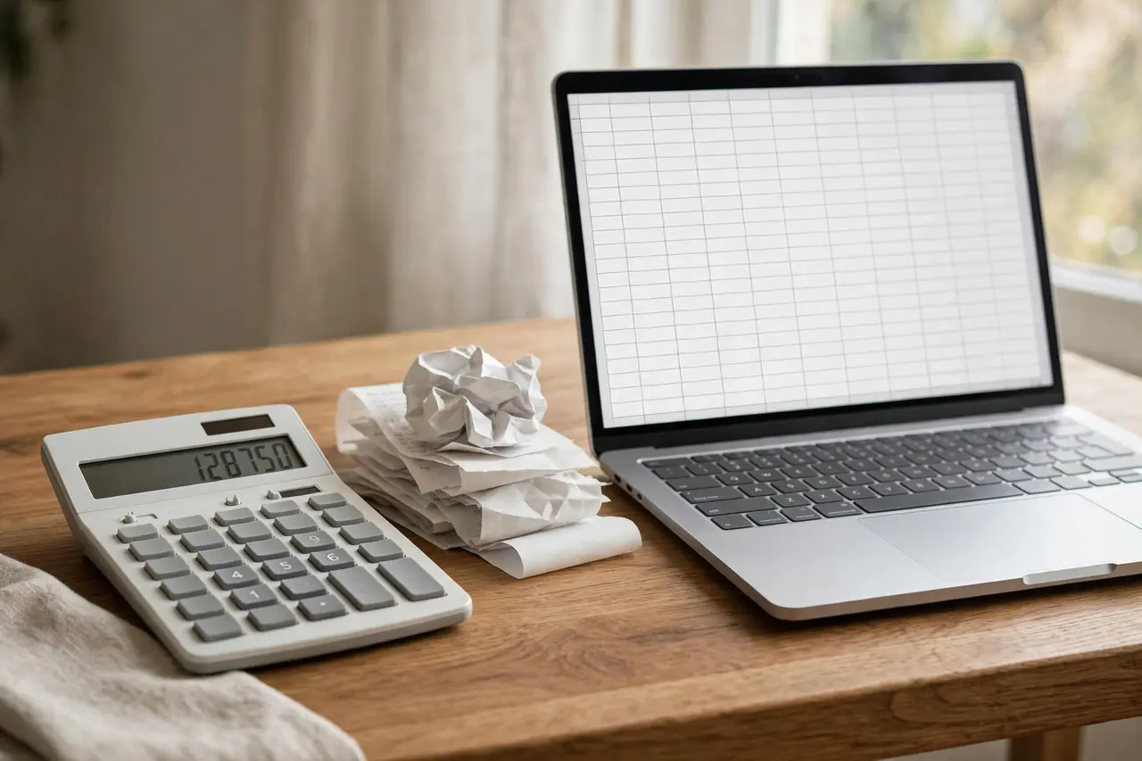 Bookkeeping virtual assistant reconciling small business accounts