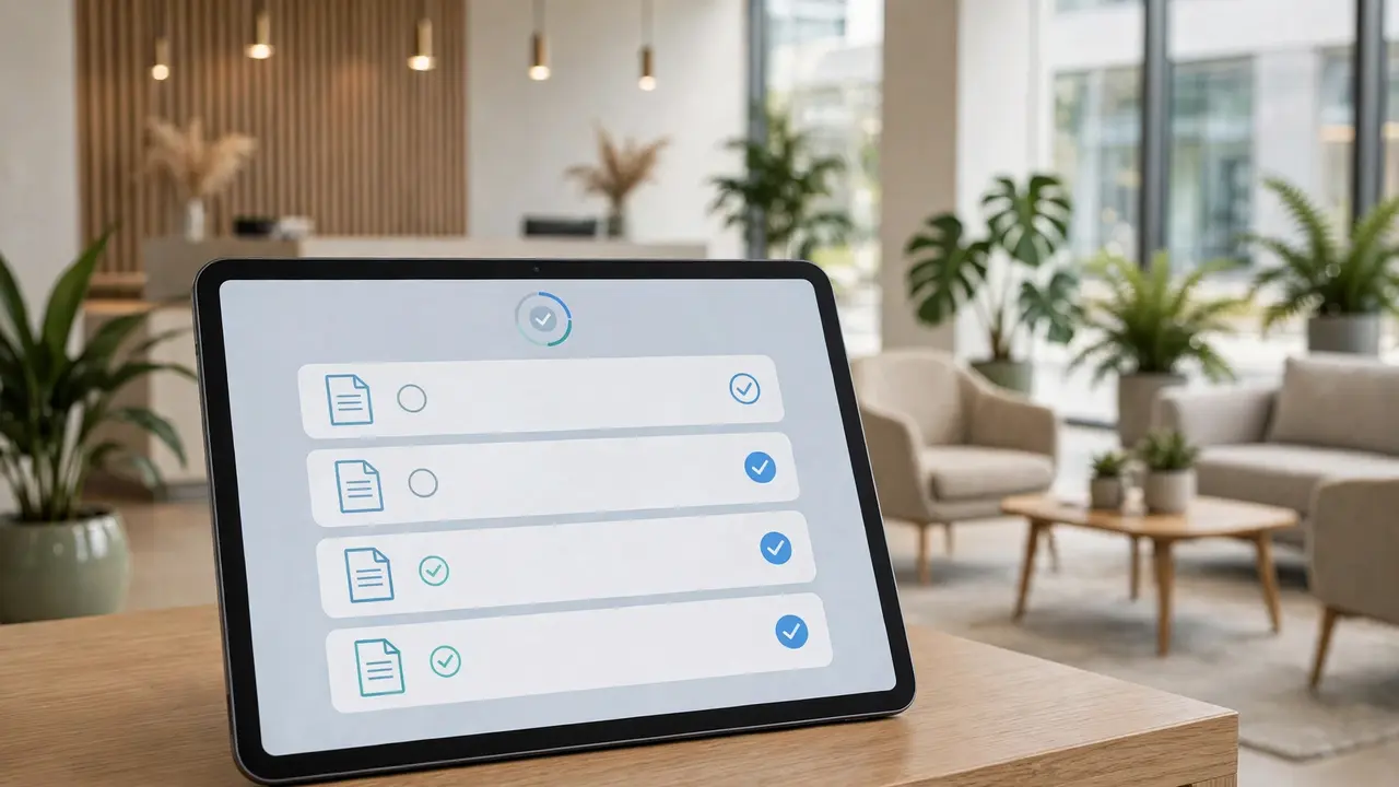 Automated employee onboarding document flow from an audit report