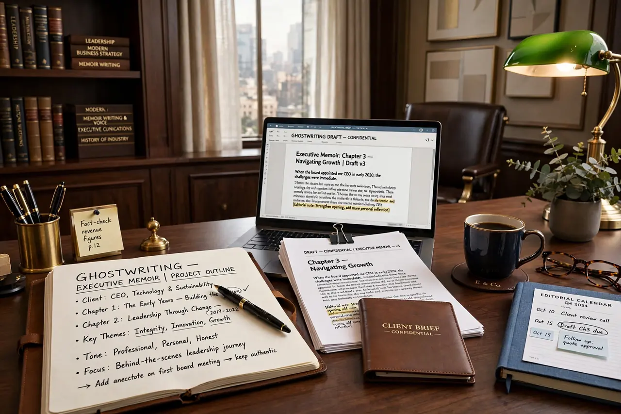 Ghostwriting niche for executive clients
