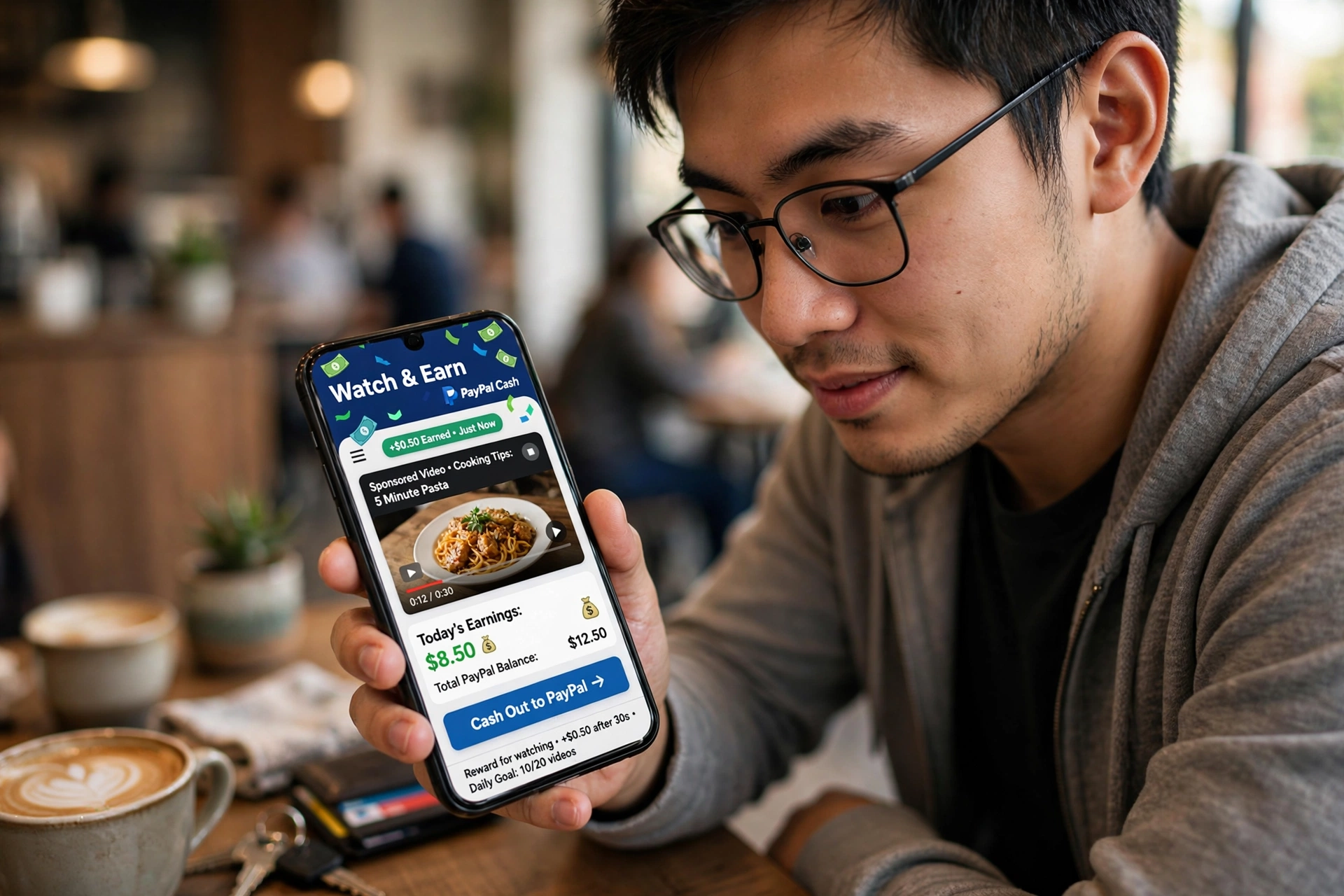 GrabPoints app earning points from videos and offers