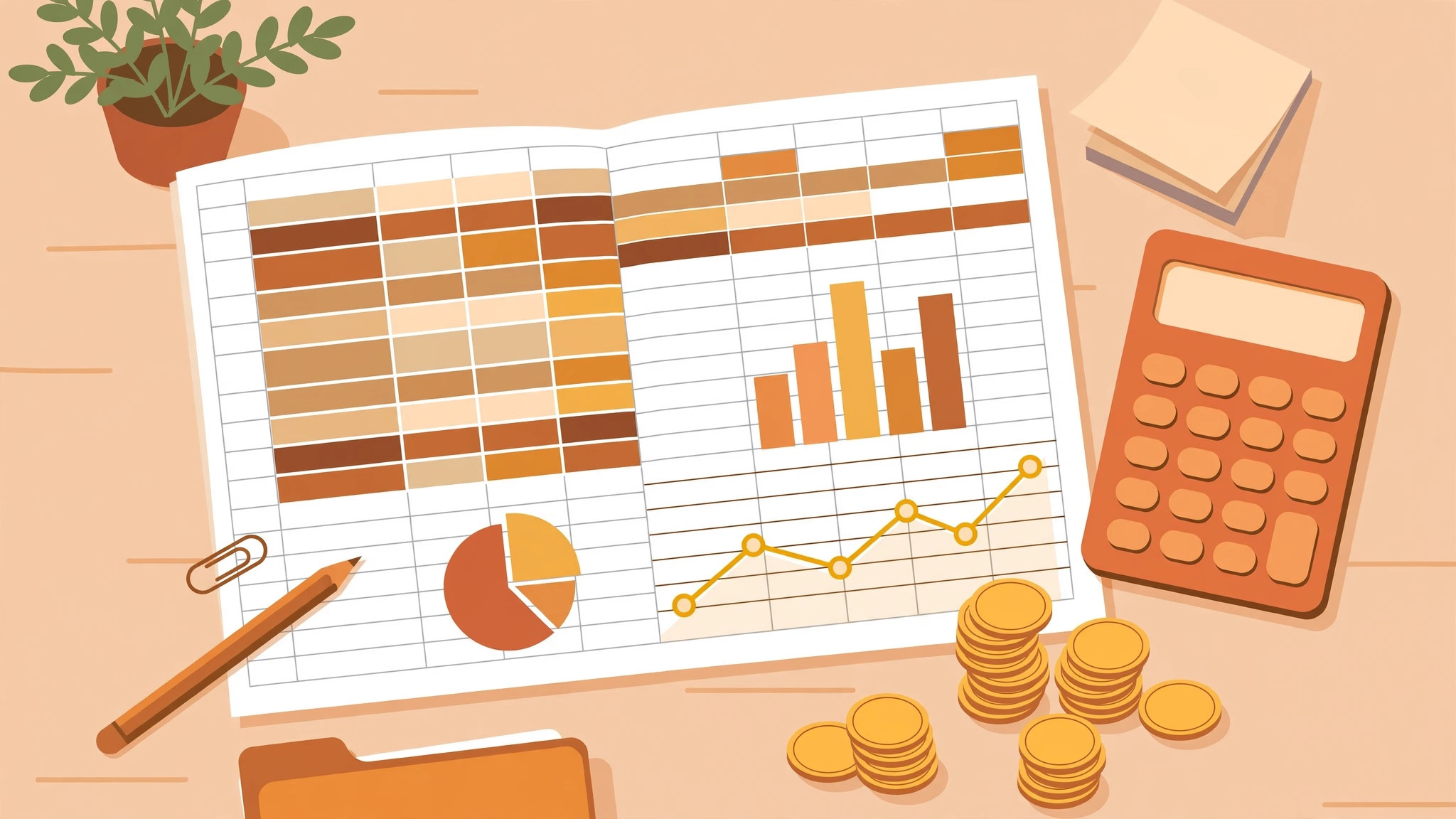 Budget and finance spreadsheet trackers