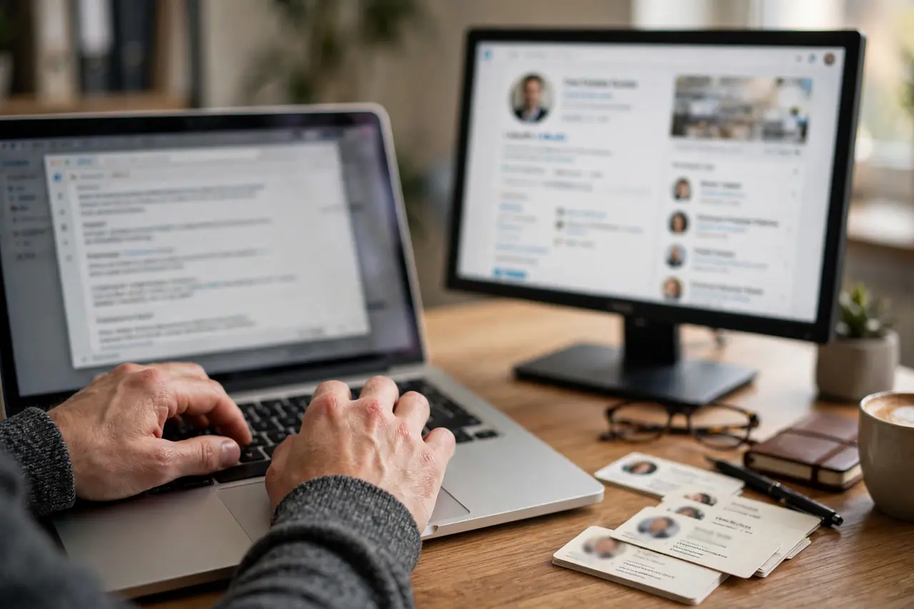 Hunter finding decision-maker email addresses for outreach