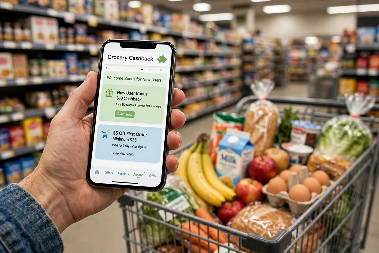 Ibotta app showing welcome bonus offers for new users