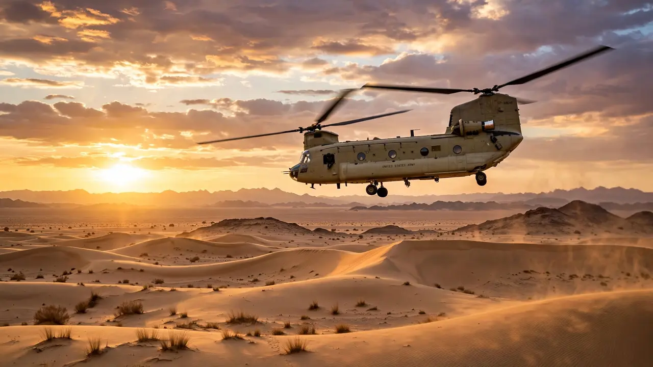 Military helicopter footage being uploaded to a stock video licensing website