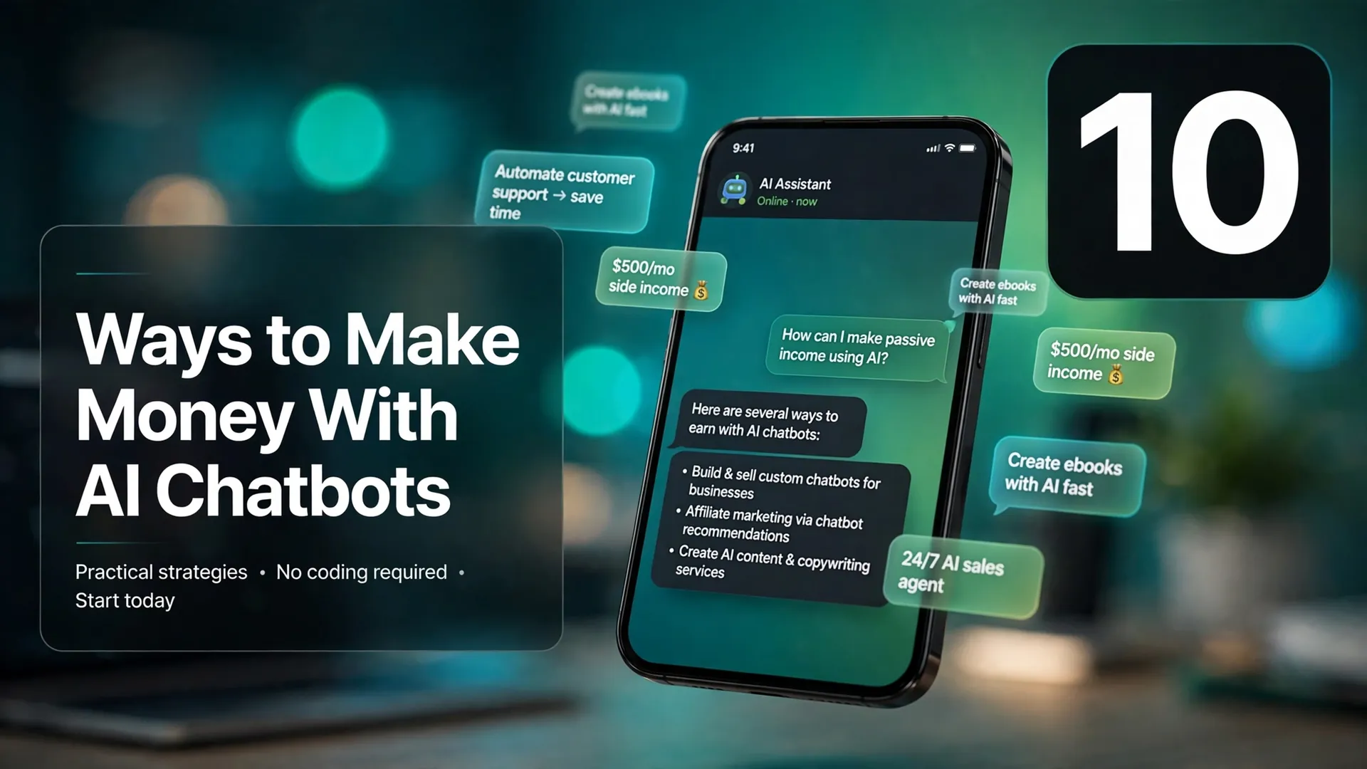 10 Ways to Make Money With AI Chatbots