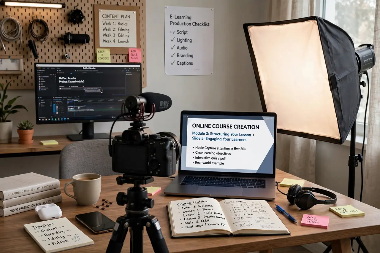 Online course creation support freelance niche