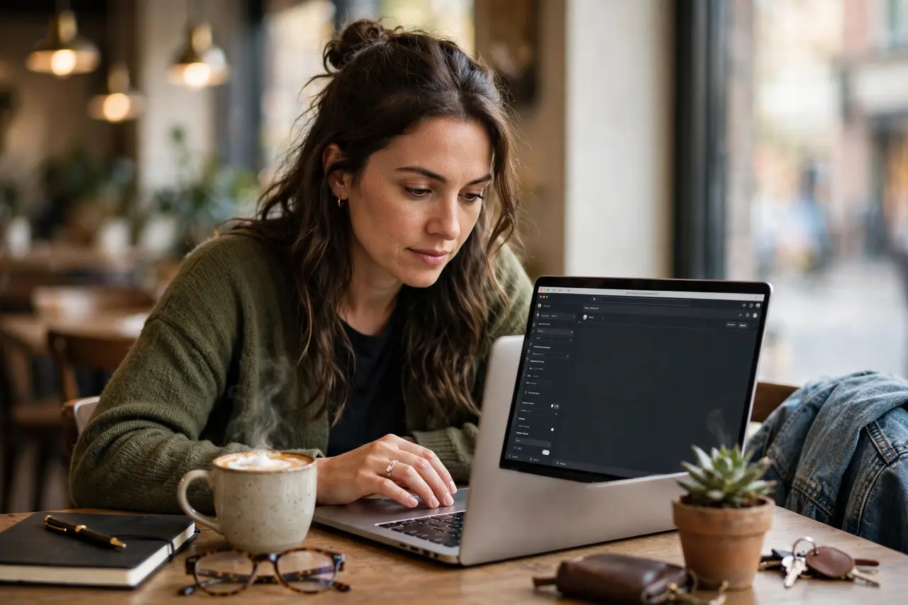 Writer crafting an engaging online dating profile