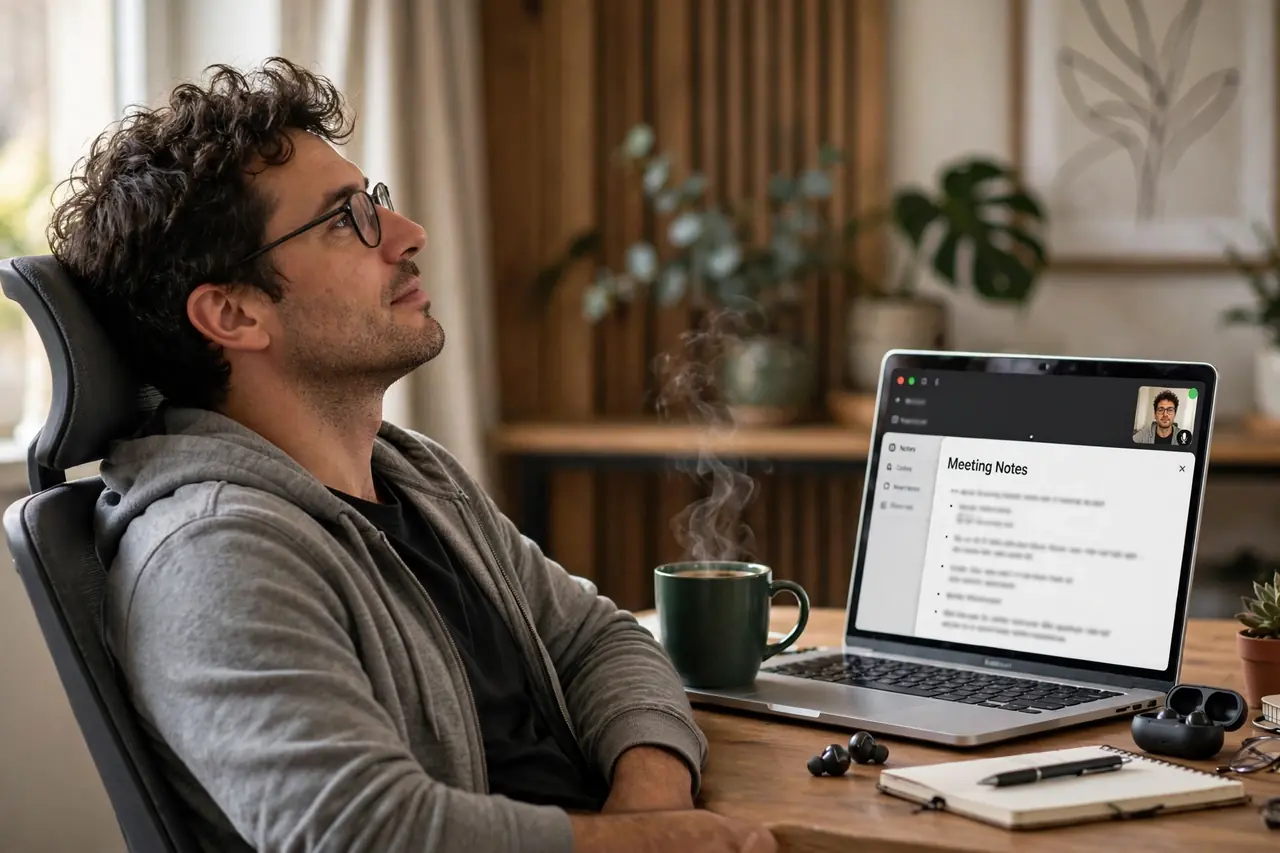 Otter.ai capturing freelance meeting notes hands-free