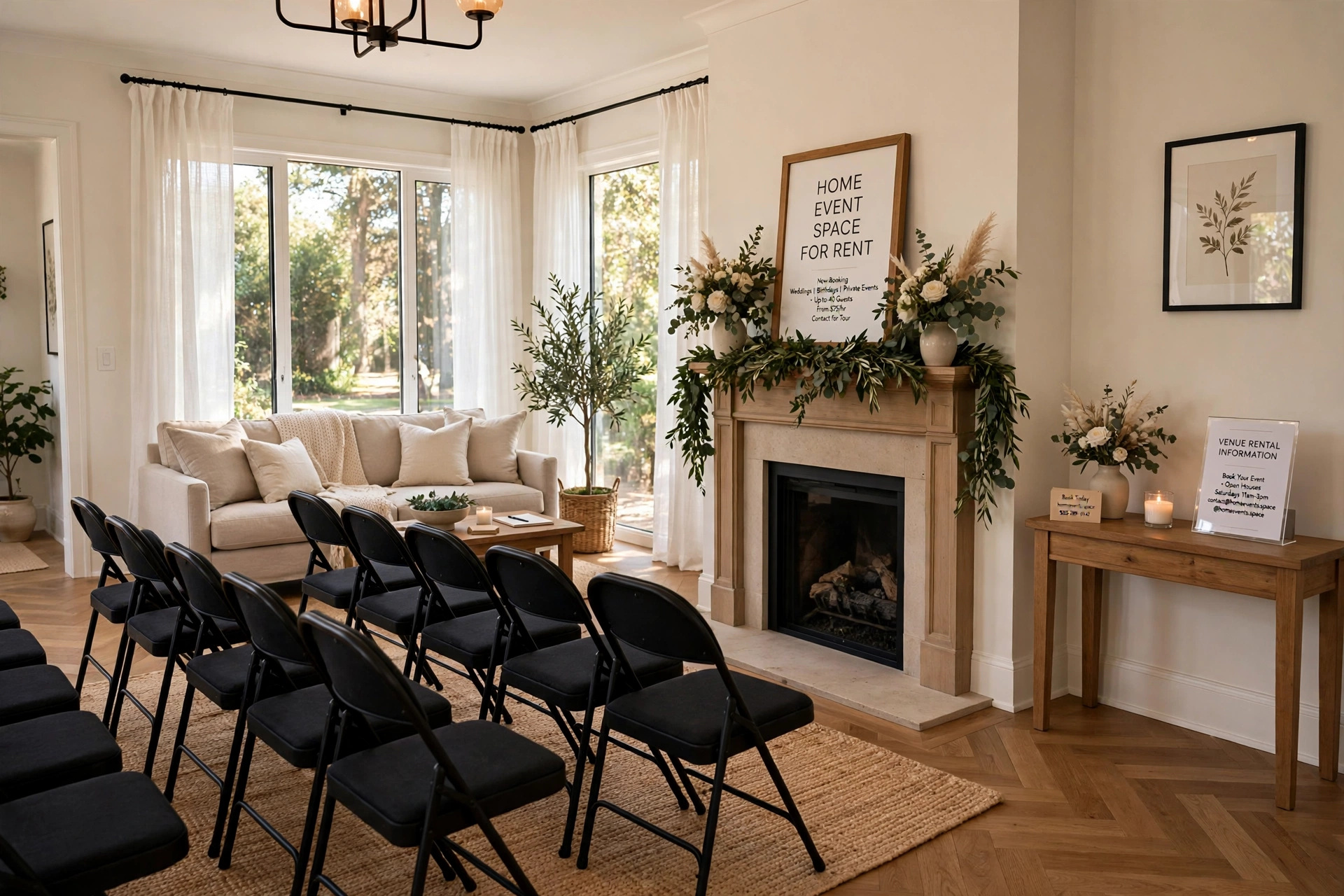 Peerspace app listing a stylish home for photo shoots