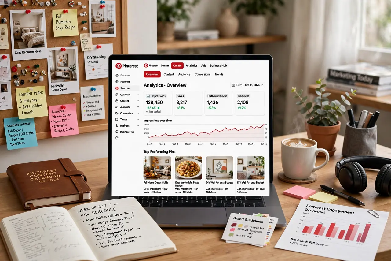 Pinterest marketing management freelance niche