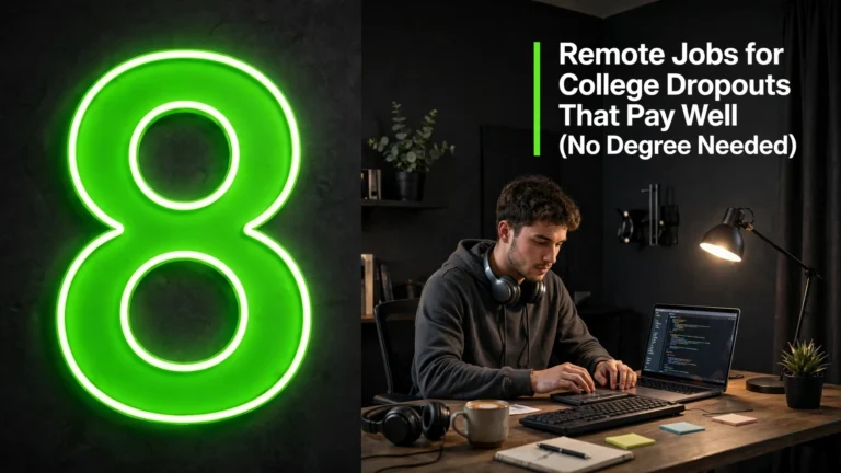 8 Remote Jobs for College Dropouts That Pay Well (No Degree Needed)
