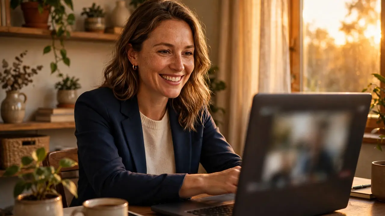Remote paralegal organizing legal case files and documents at home
