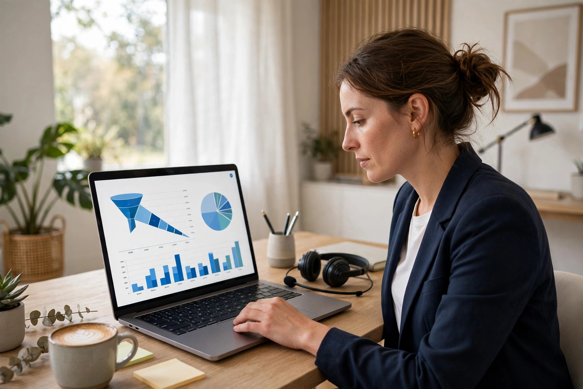 Salesforce remote employee in home office setup