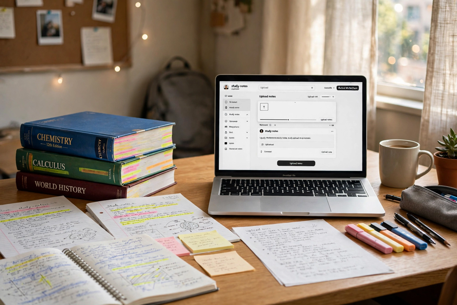 Graduate selling study notes online for passive income