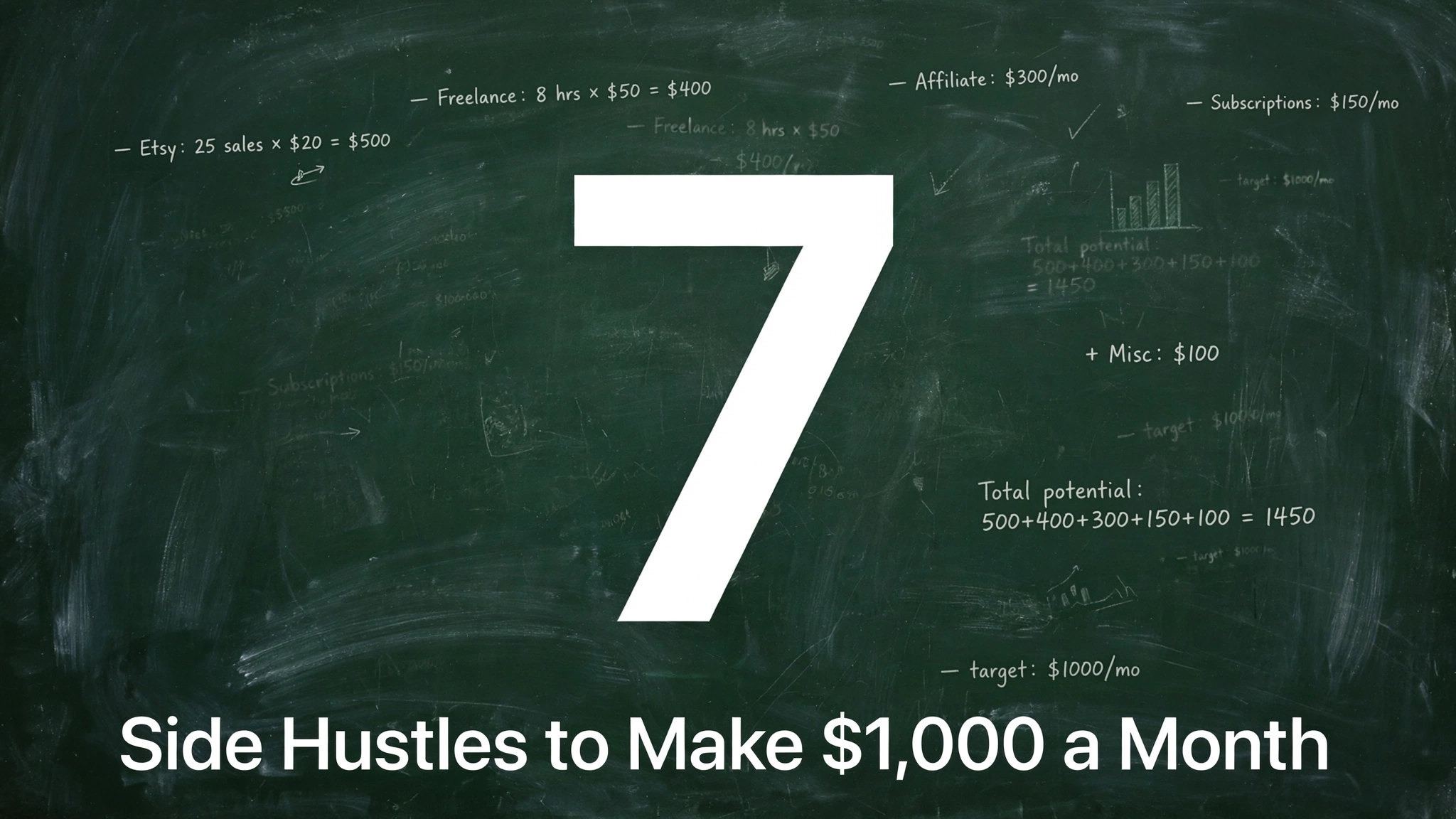 7 Side Hustles to Make $1,000 a Month