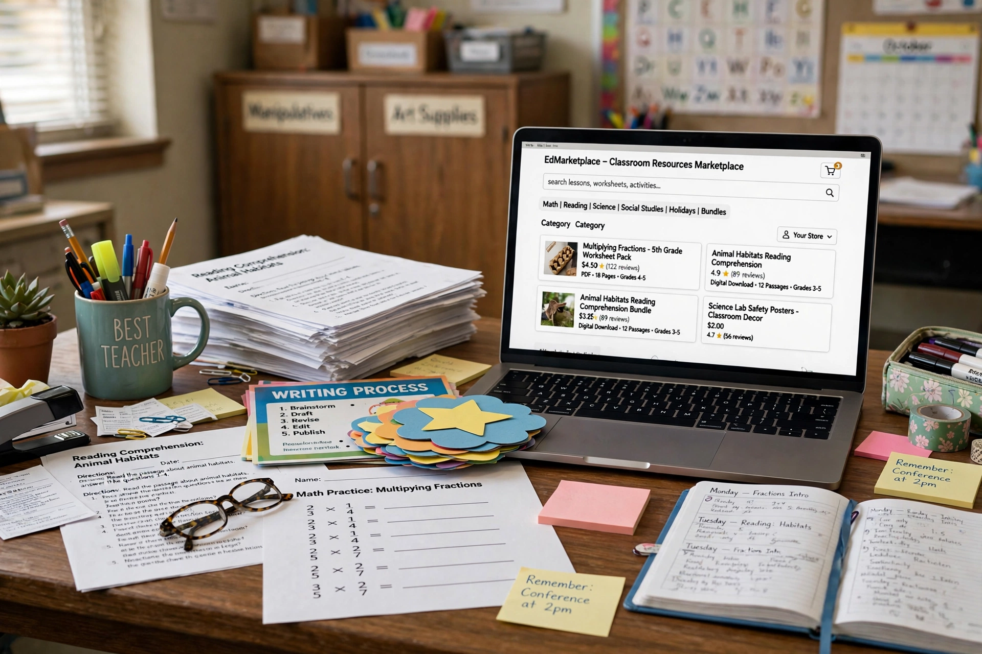 Selling educational digital downloads on Teachers Pay Teachers